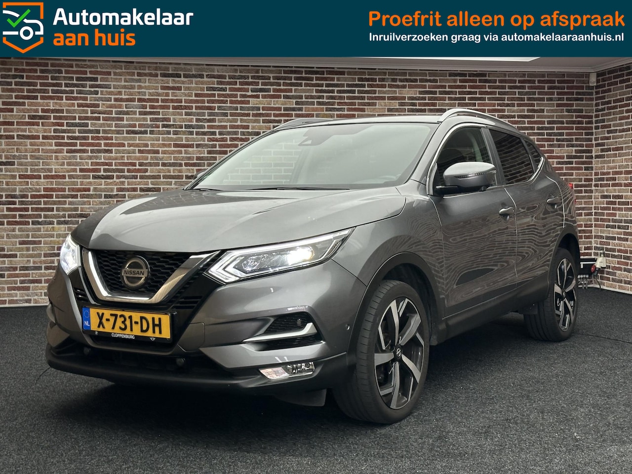 Nissan Qashqai - 1.3 DIG-T Tekna Automaat 360 Halfleder Lane assist - AutoWereld.nl