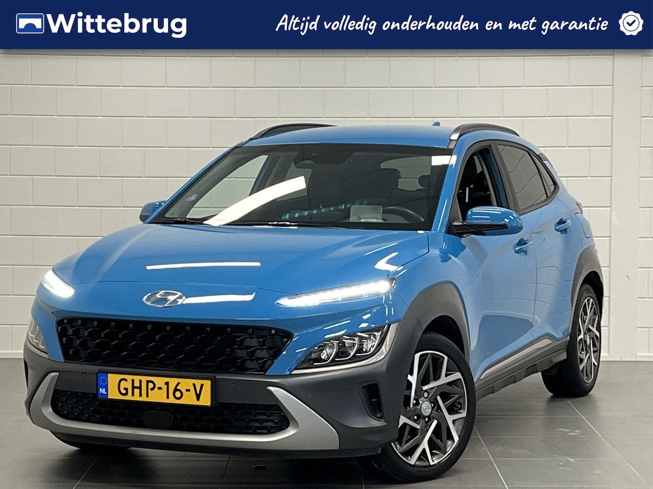 Hyundai Kona - 1.6 GDI HEV Premium FULL LED | LEDER | 18 INCH VELGEN | STOERE AUTO! - AutoWereld.nl