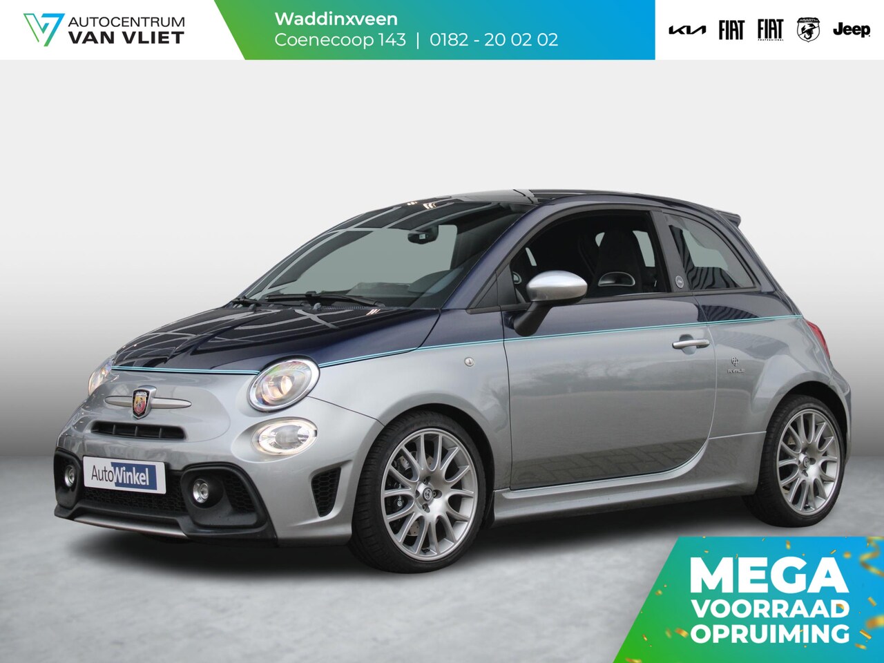 Abarth 695 - 1.4 T-Jet 180pk Aut. Rivale Anniversary | Clima | Schuif-/Kanteldak | Navi | Apple Carplay - AutoWereld.nl