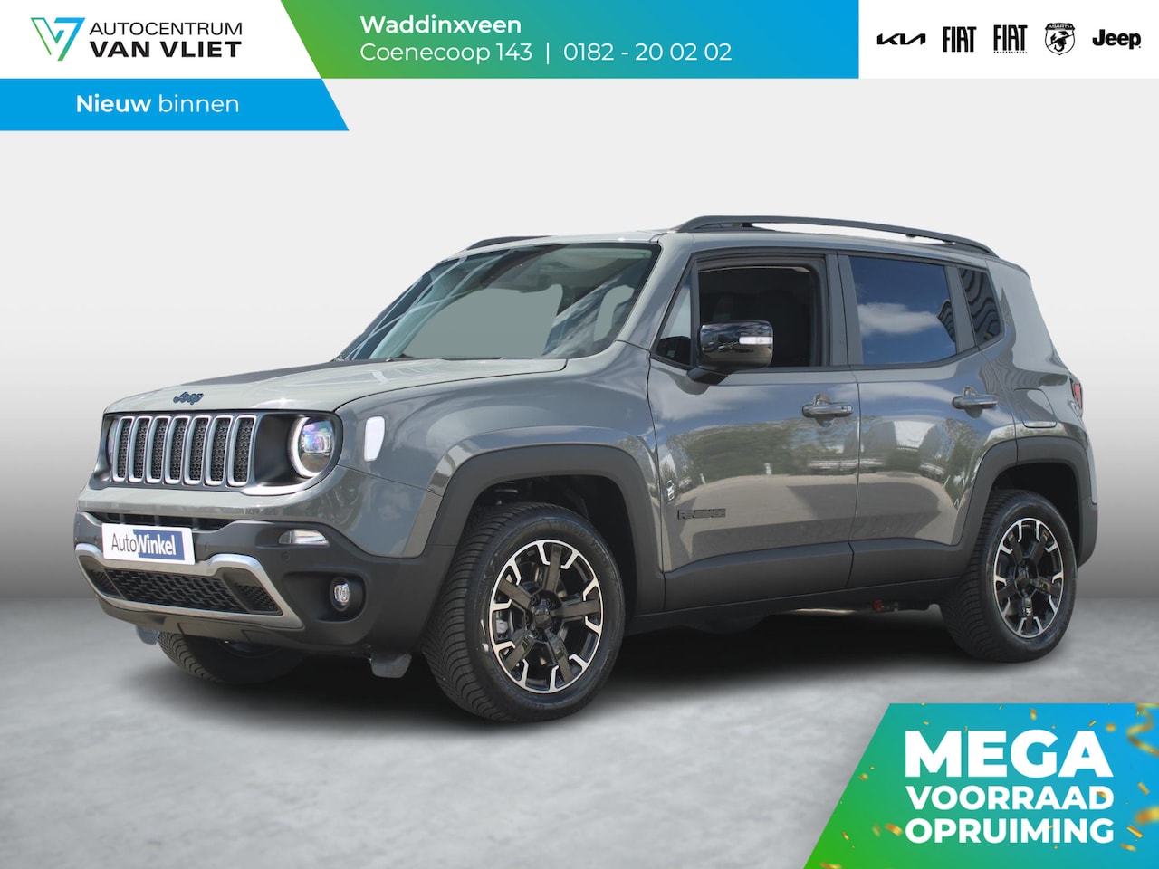 Jeep Renegade - 4xe 240 Plug-in Hybrid Electric New Upland | Clima | Apple Carplay | Adapt. Cruise | Dakra - AutoWereld.nl