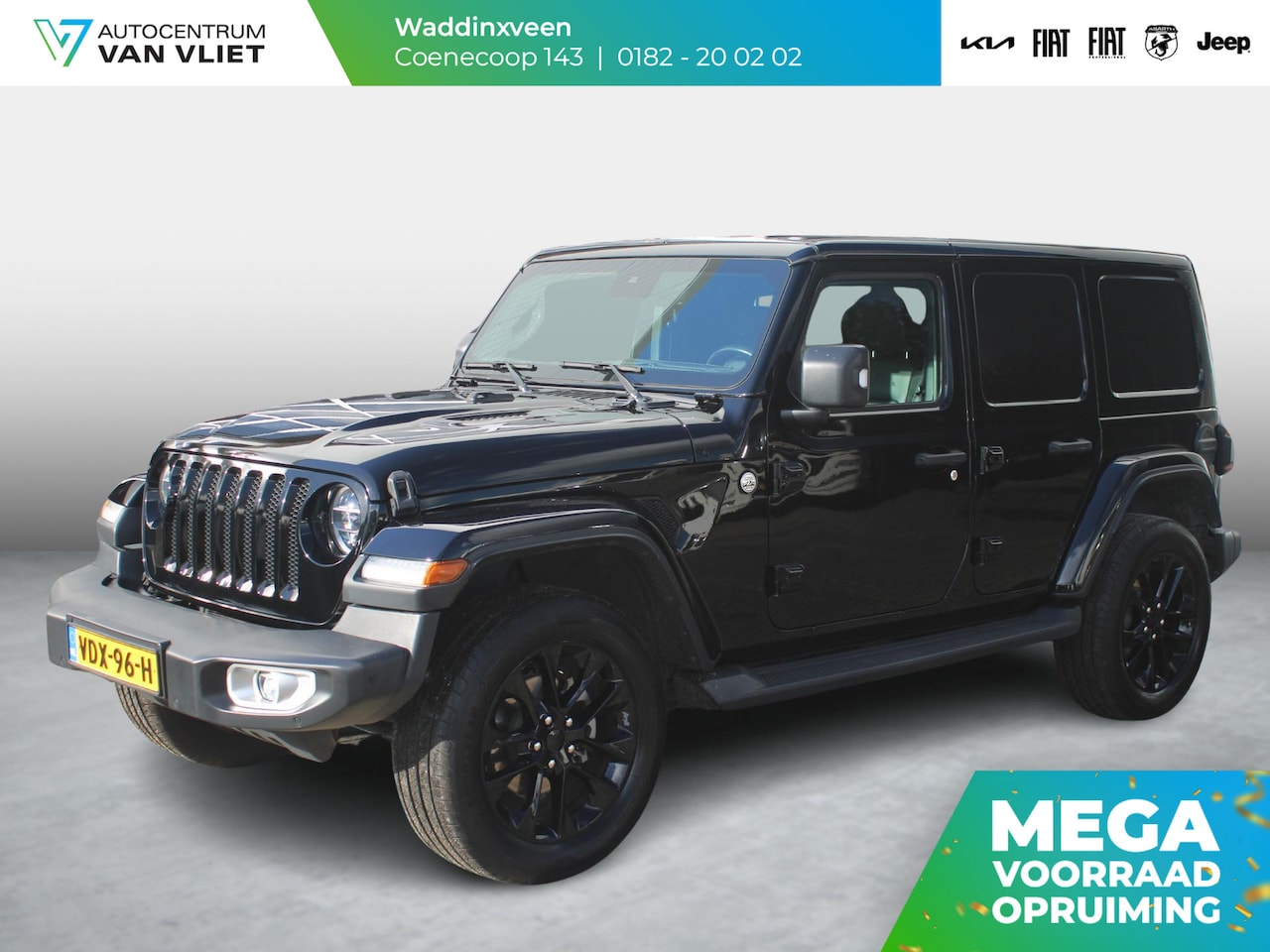 Jeep Wrangler Unlimited - 2.0T Sahara | Grijs kenteken | Stoel-/Stuurverwarming | Navi |  Adapt. Cruise | Clima | Ca - AutoWereld.nl