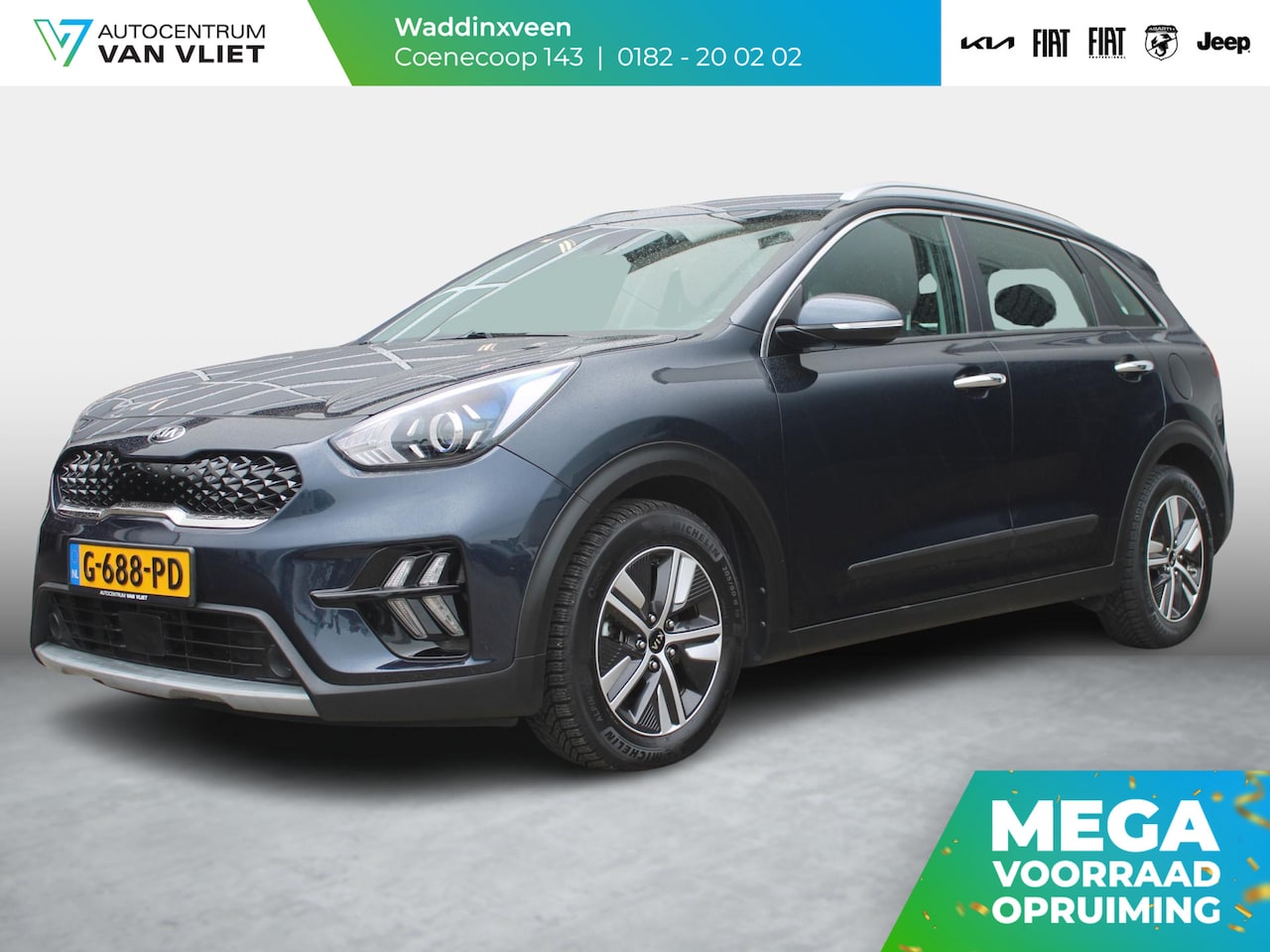 Kia Niro - 1.6 GDi Hybrid DynamicLine | Clima | Adapt. Cruise | Carplay | Navi | Camera - AutoWereld.nl