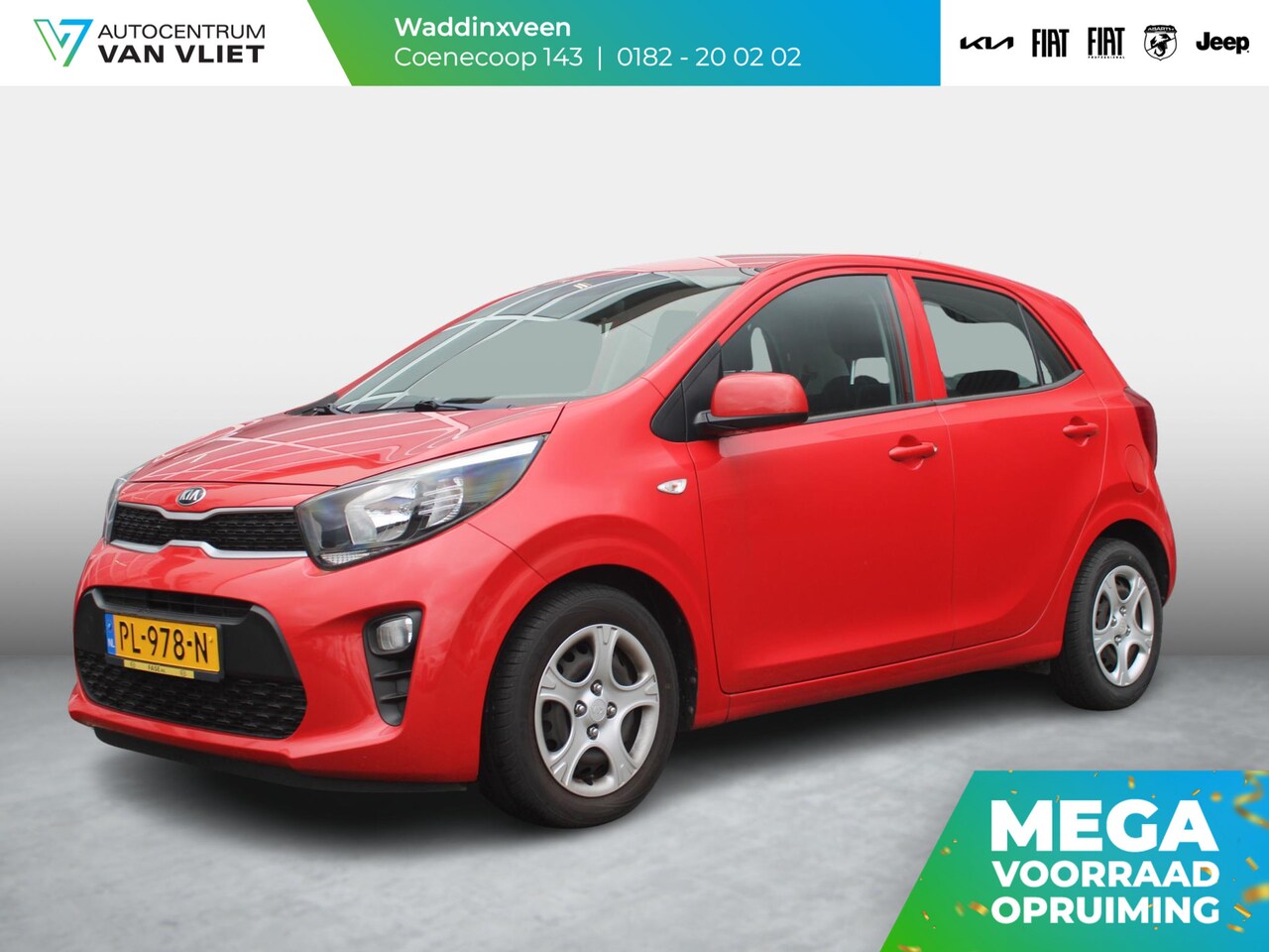 Kia Picanto - 1.0 CVVT EconomyPlusLine | Airco | Lage km stand! | CV - AutoWereld.nl