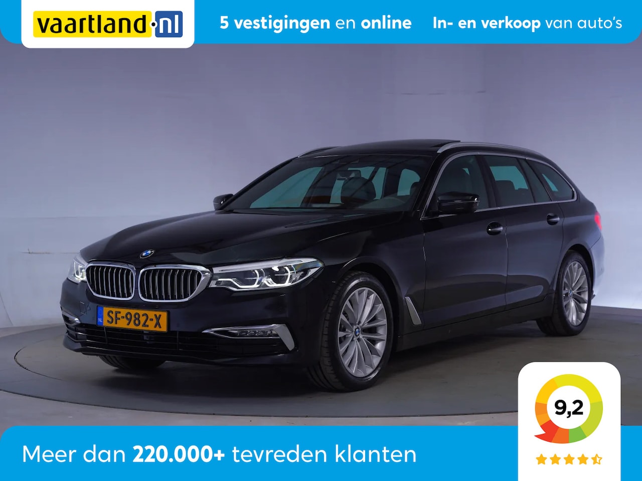 BMW 5-serie Touring - 520i High Executive Aut. [ Panorama Comfortzetels Leder ] - AutoWereld.nl