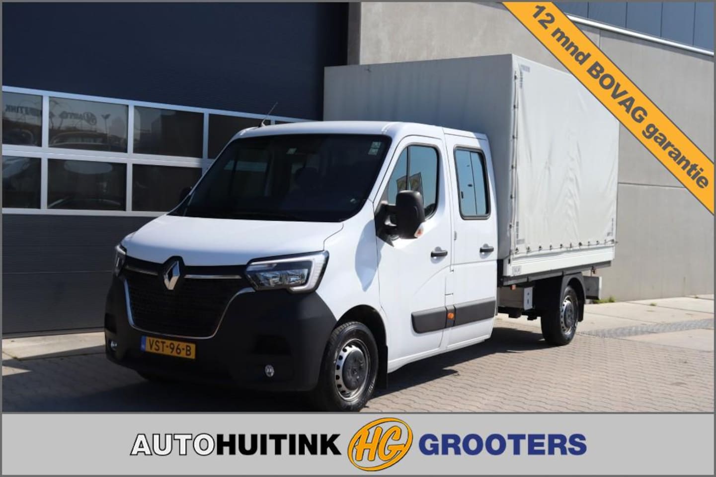 Renault Master - 2.3 DCI145 pk Pick Up Dub Cabine met huifopbouw - AutoWereld.nl