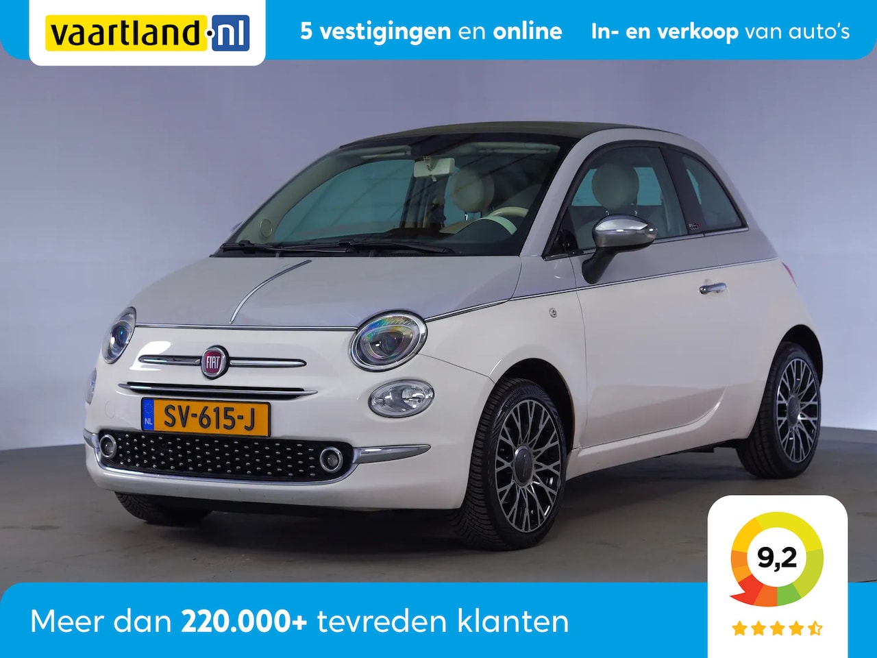 Fiat 500 - 0.9 TwinAir Turbo Collezione [ Navi Climate Apple Carplay/Android Auto ] - AutoWereld.nl