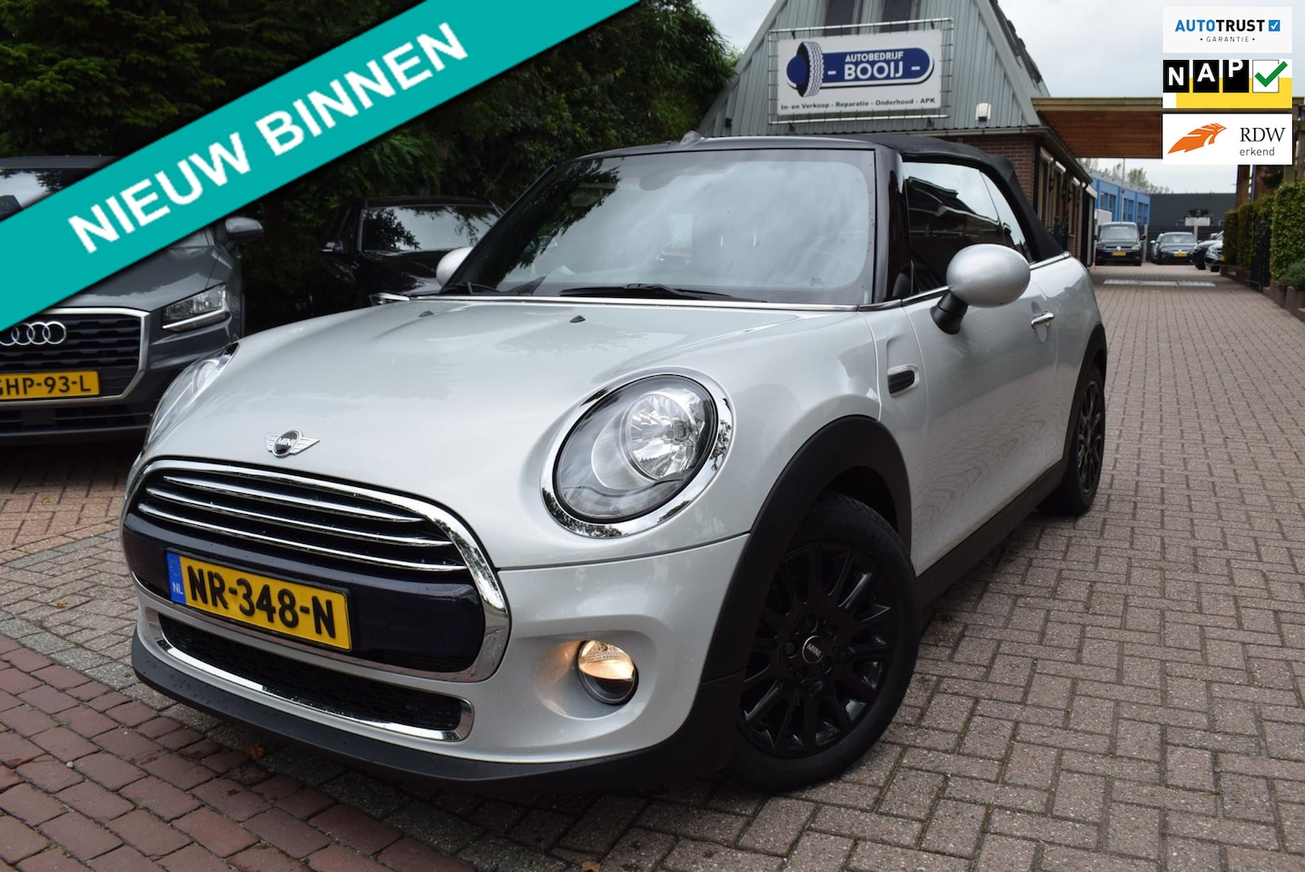 MINI Cabrio - Mini 1.5 Cooper 136 PK Pepper Business NAVI/CRUISE/AIRCO-ECC/PDC V+A/NL-AUTO/BLUETOOTH/6 B - AutoWereld.nl