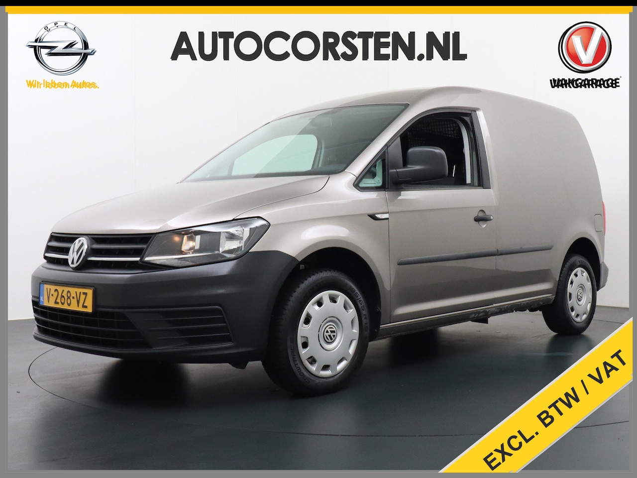 Volkswagen Caddy - 2.0TDI L1H1 Airco Bluetooth Schuifdeur Betonplex Vloer BMT E-Business Tussenschot volledig - AutoWereld.nl