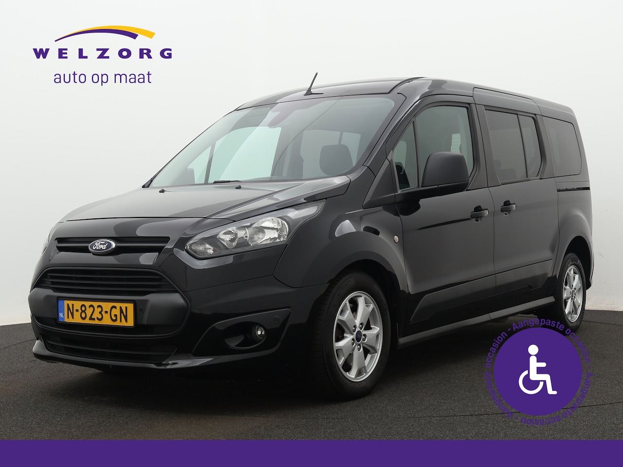 Ford Tourneo Connect Grand - AUTOMAAT 1.6 Titanium Direct leverbaar! Rolstoeauto 5+1 - AutoWereld.nl