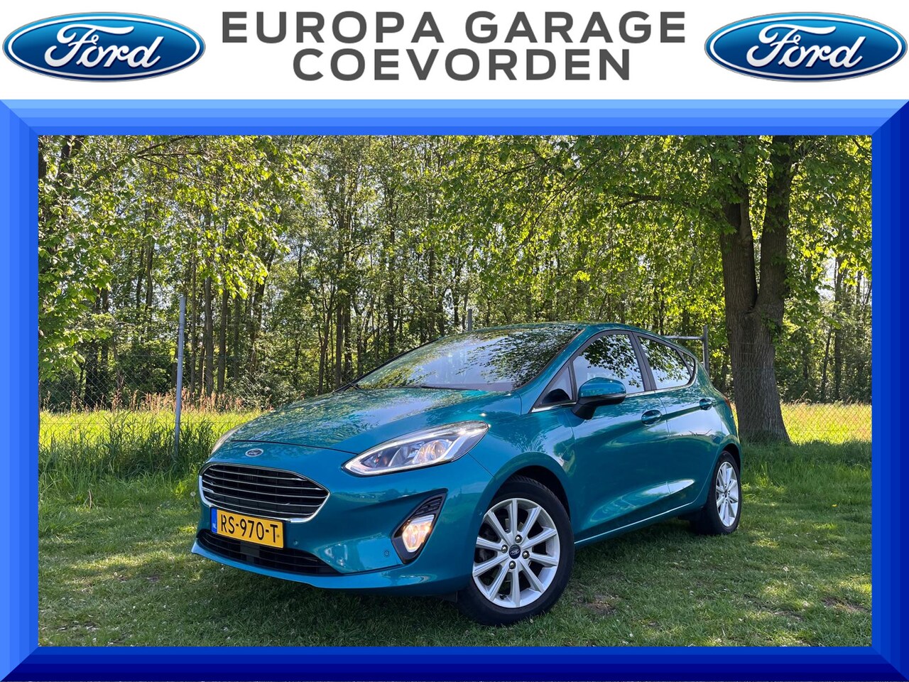 Ford Fiesta - 1.0 EcoBoost 100PK Titanium Automaat | ADAP. CRUISE | NAVI | CLIMA | 1E EIG | - AutoWereld.nl