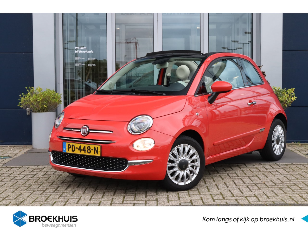 Fiat 500 C - 0.9 TwinAir Turbo Lounge | Navi | Cruise Cantrol | Carplay - AutoWereld.nl