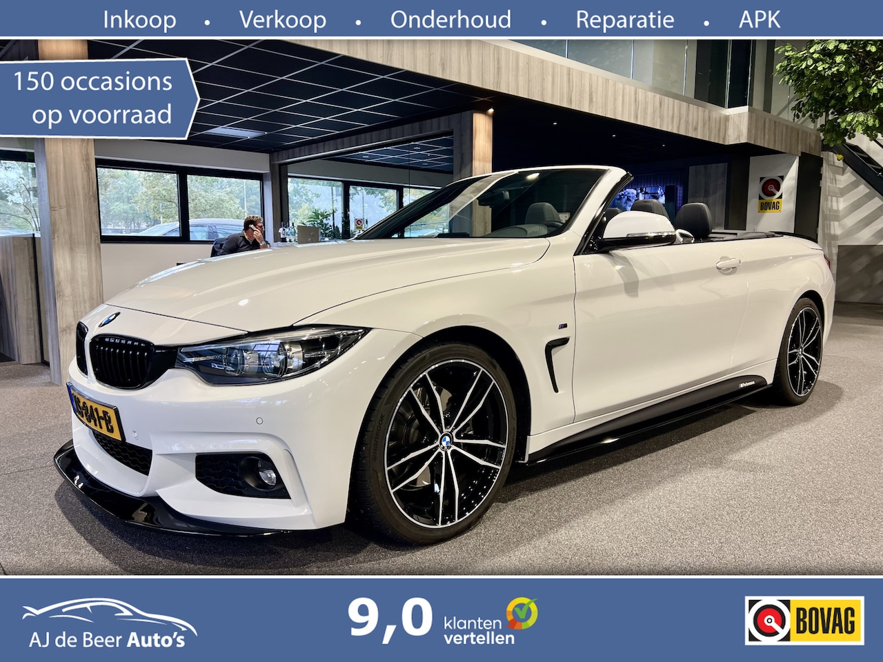 BMW 4-serie Cabrio - 430i High Executive M-Sport Performance | Nieuwstaat | Leder | LED | Navigatie| cruise - AutoWereld.nl