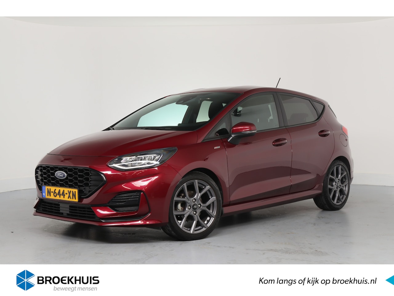 Ford Fiesta - 1.0 EcoBoost Hybrid ST-Line 125PK | Dealer Onderhouden! | LED | Winter Pack | Navi By App - AutoWereld.nl