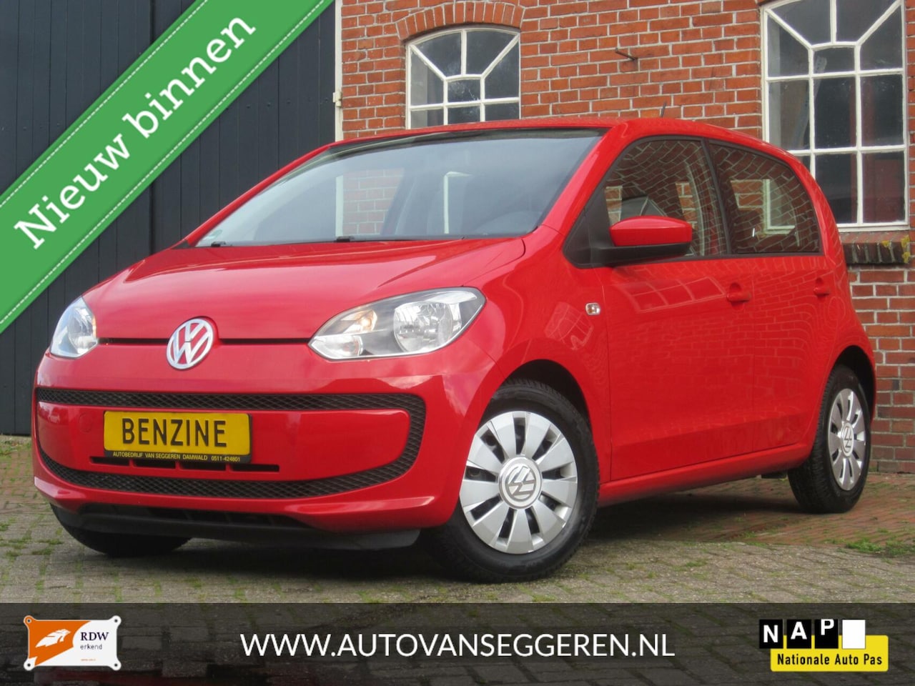 Volkswagen Up! - 1.0 airco/5drs/1 eign./apk/garantie/all-in - AutoWereld.nl