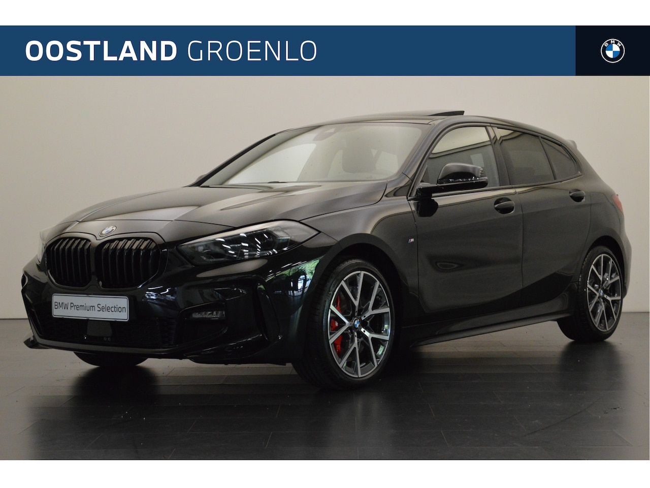 BMW 1-serie - 118i High Executive M Sport Automaat / Panoramadak / Sportstoelen / Stoelverwarming / Park - AutoWereld.nl