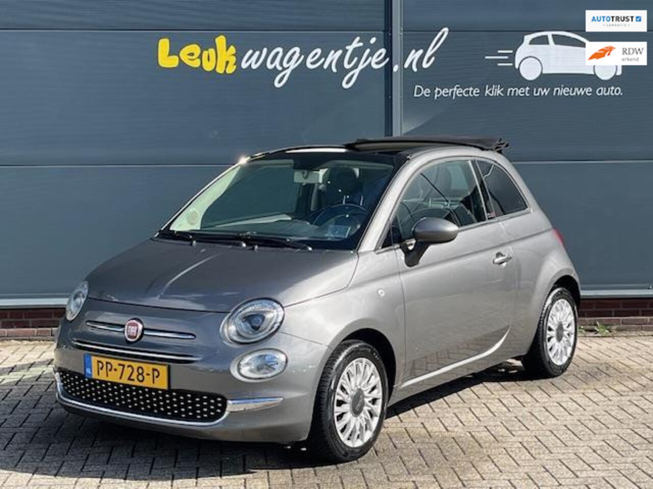 Fiat 500 C - 0.9 TwinAir Turbo Lounge Cabrio *NL auto *airco - AutoWereld.nl