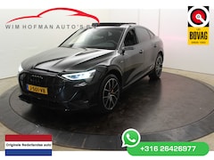 Audi e-tron Sportback - 55 quattro S edition 408 PK 2xS-Line Panodak 360ºCamera Spiegel cam Leder Black Optik 21"