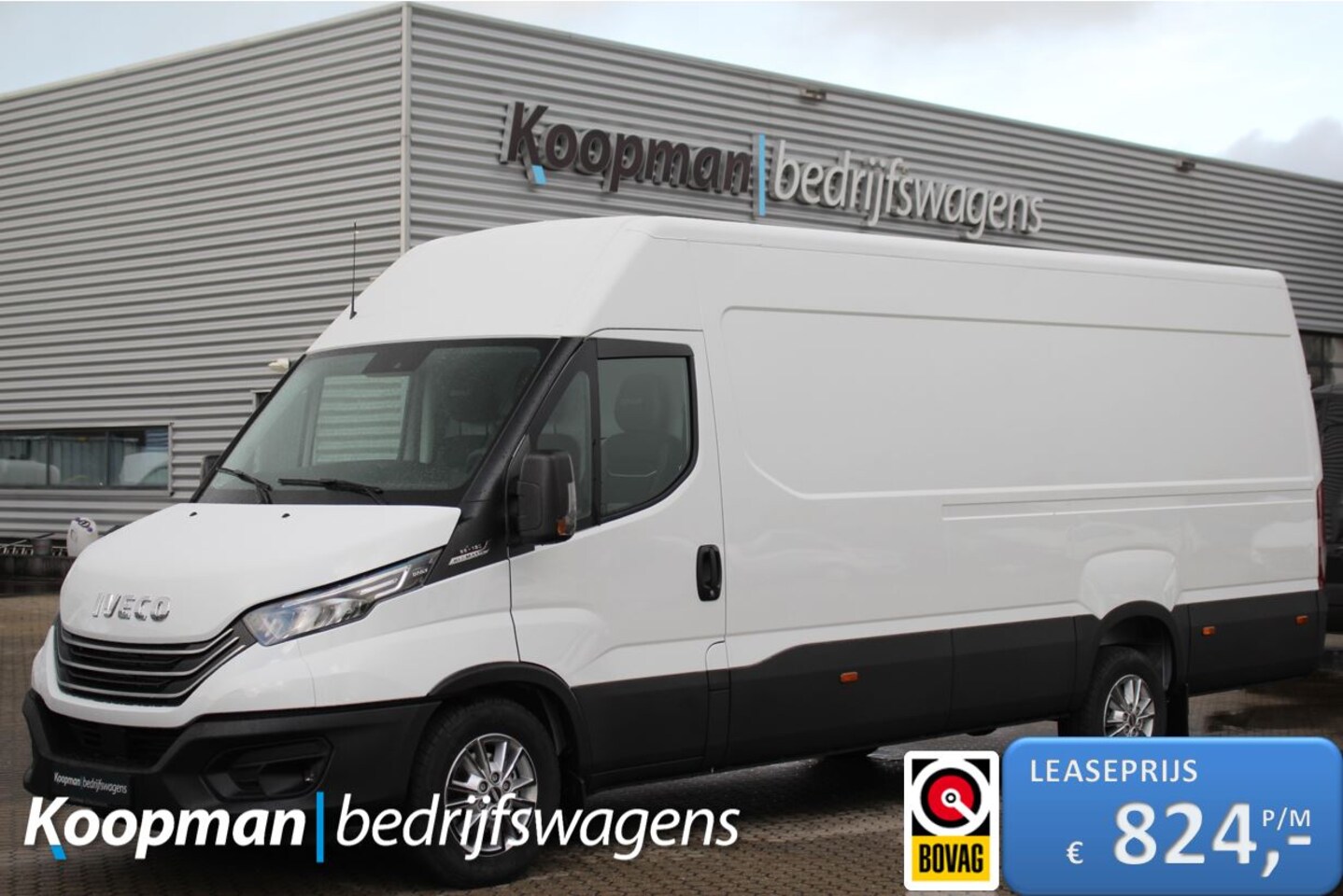 Iveco Daily - 35S18A8 3.0 180pk L4H2 | Automaat | Adap. Cruise| L + R Schuifdeur | 3500kg trekgew. | Gev - AutoWereld.nl