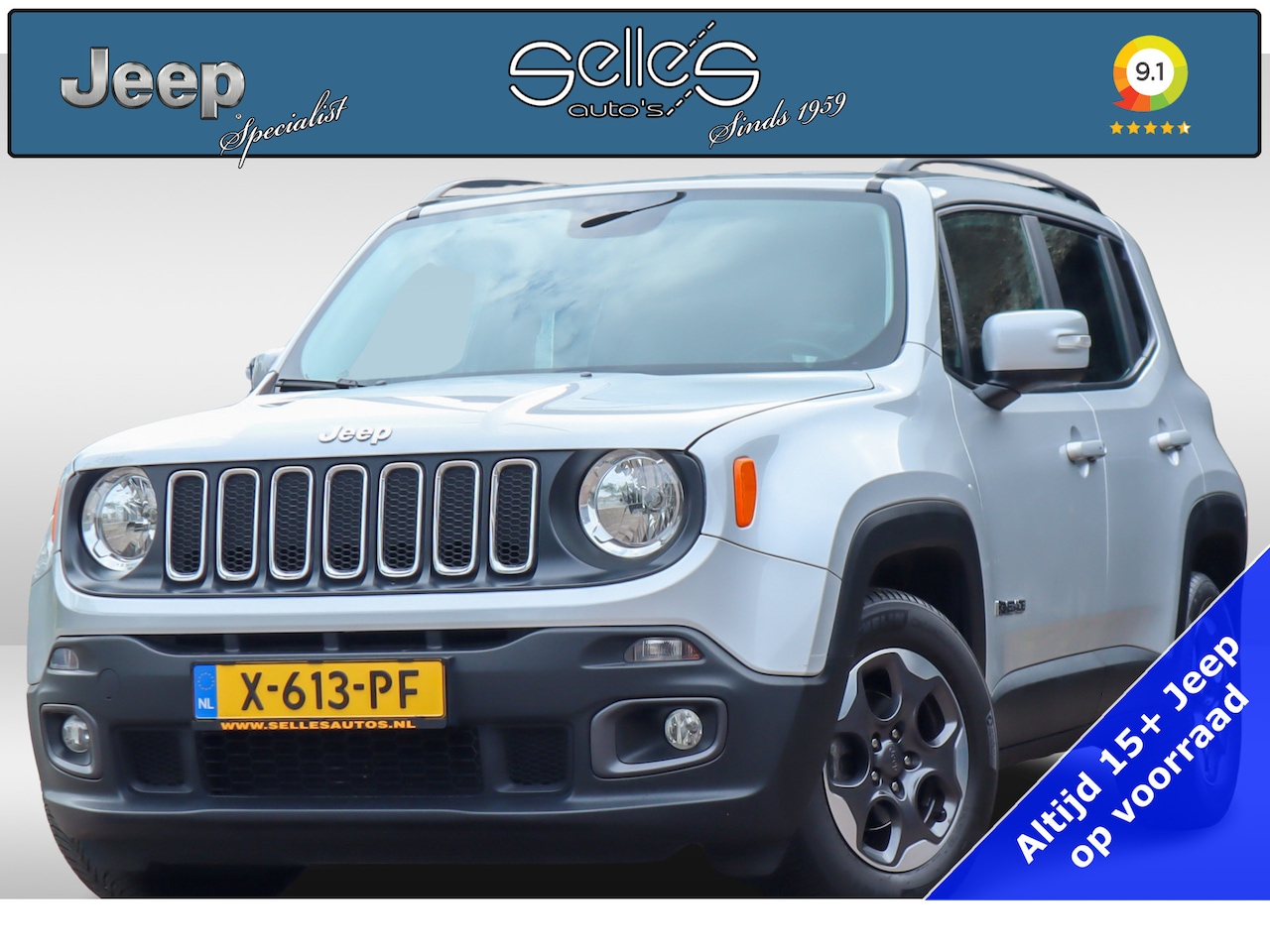 Jeep Renegade - 1.4 Longitude | Trekhaak | Automaat | Navigatie | Keyless - AutoWereld.nl