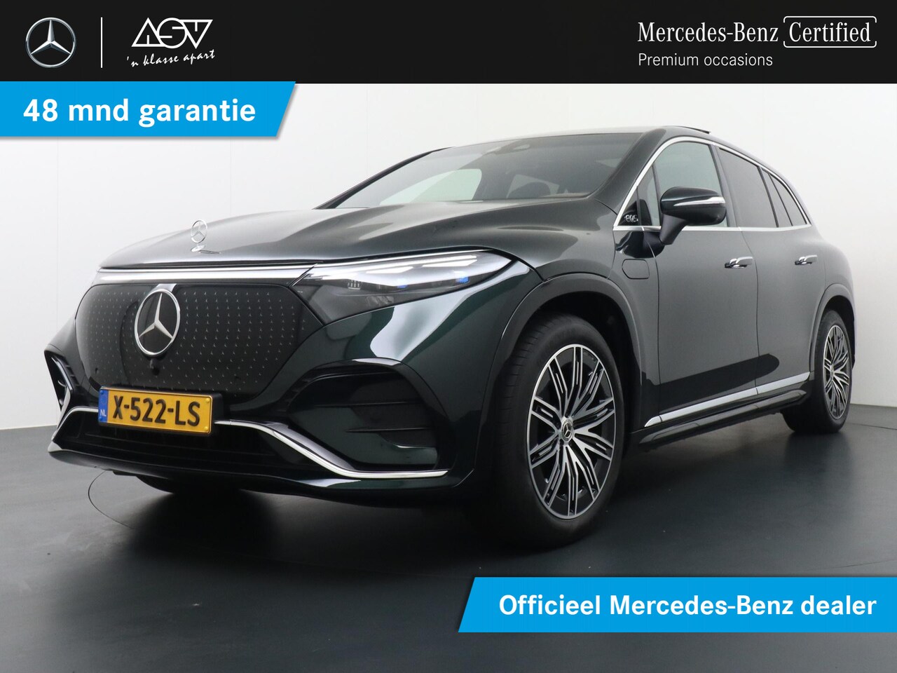 Mercedes-Benz EQS SUV - 450+ AMG Line 118 kWh achteras besturing, Hyperscreen, wegklapbare trekhaak - AutoWereld.nl