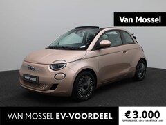 Fiat 500 C - 500e Icon 42 kWh | Cabrio | Navigatie | Climate Control | Camera | Lichtmetalen Velgen |