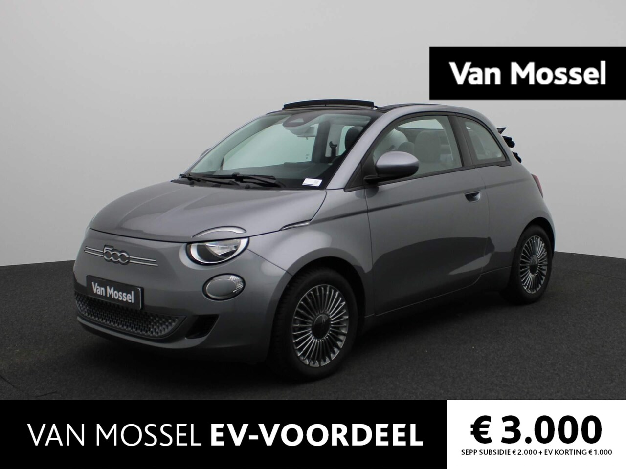 Fiat 500 C - 500e Icon 42 kWh | Navigatie | Climate Control | Parkeersensoren | 17.000km! | - AutoWereld.nl