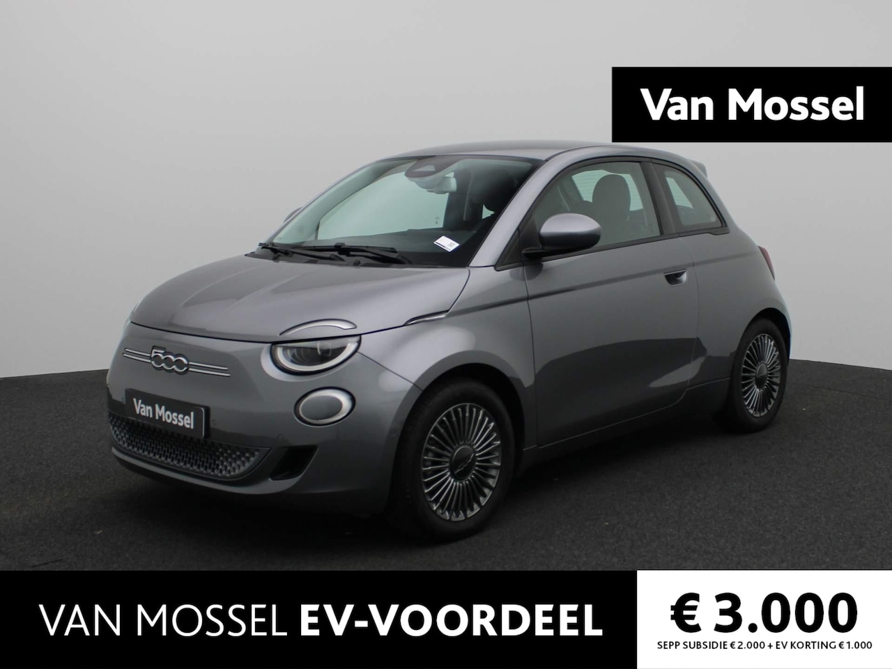 Fiat 500e - Icon 42 kWh | Navi | ECC | PDC | LMV | LED | Cam | €2000,- SUBSIDIE! | - AutoWereld.nl