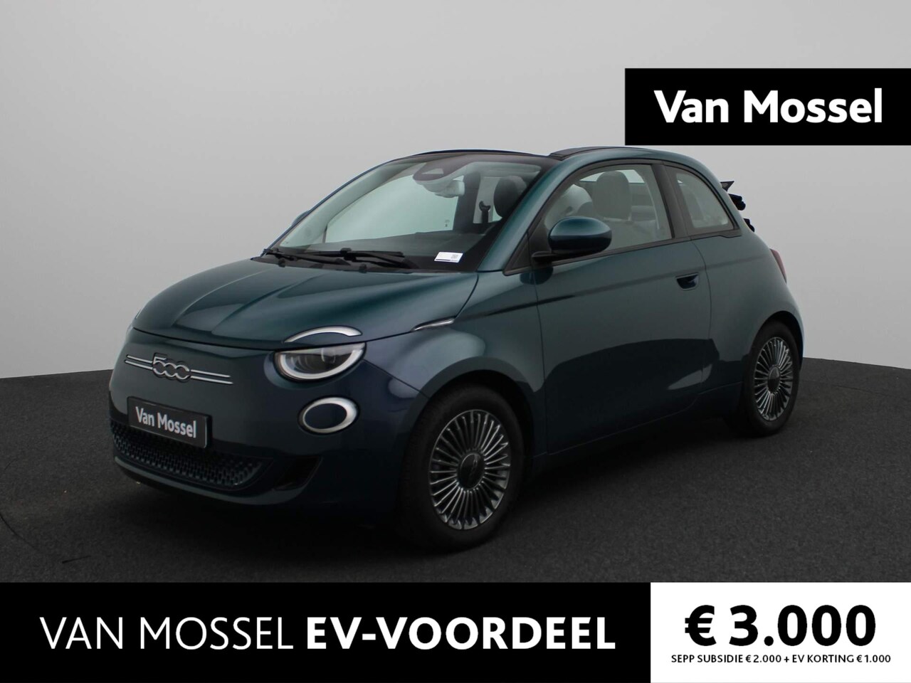 Fiat 500 C - 500e Icon 42 kWh | Navi | ECC | LMV | LED | - AutoWereld.nl