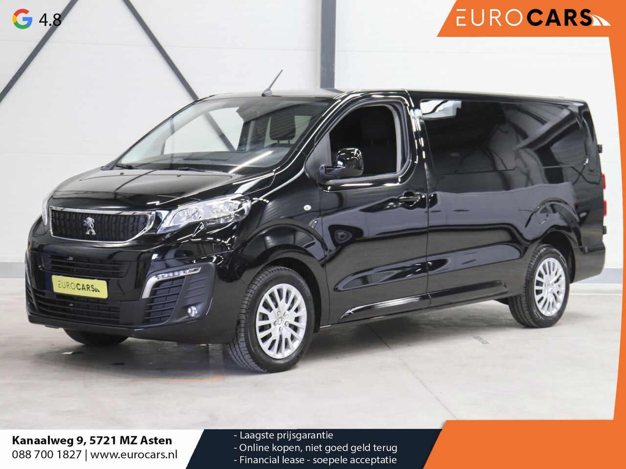 Peugeot Expert - 2.0 180PK Long Premium Dubbele Cabine Automaat Airco Bluetooth LM Velgen Look pakket - AutoWereld.nl