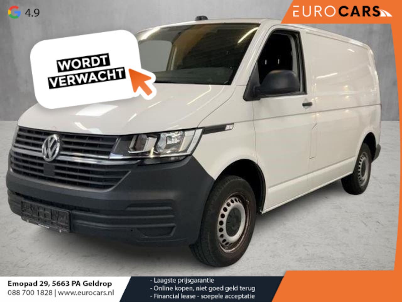 Volkswagen Transporter - 6.1 L1H1 Airco Trekhaak Camera Carplay/ Android Auto Cruise Control - AutoWereld.nl