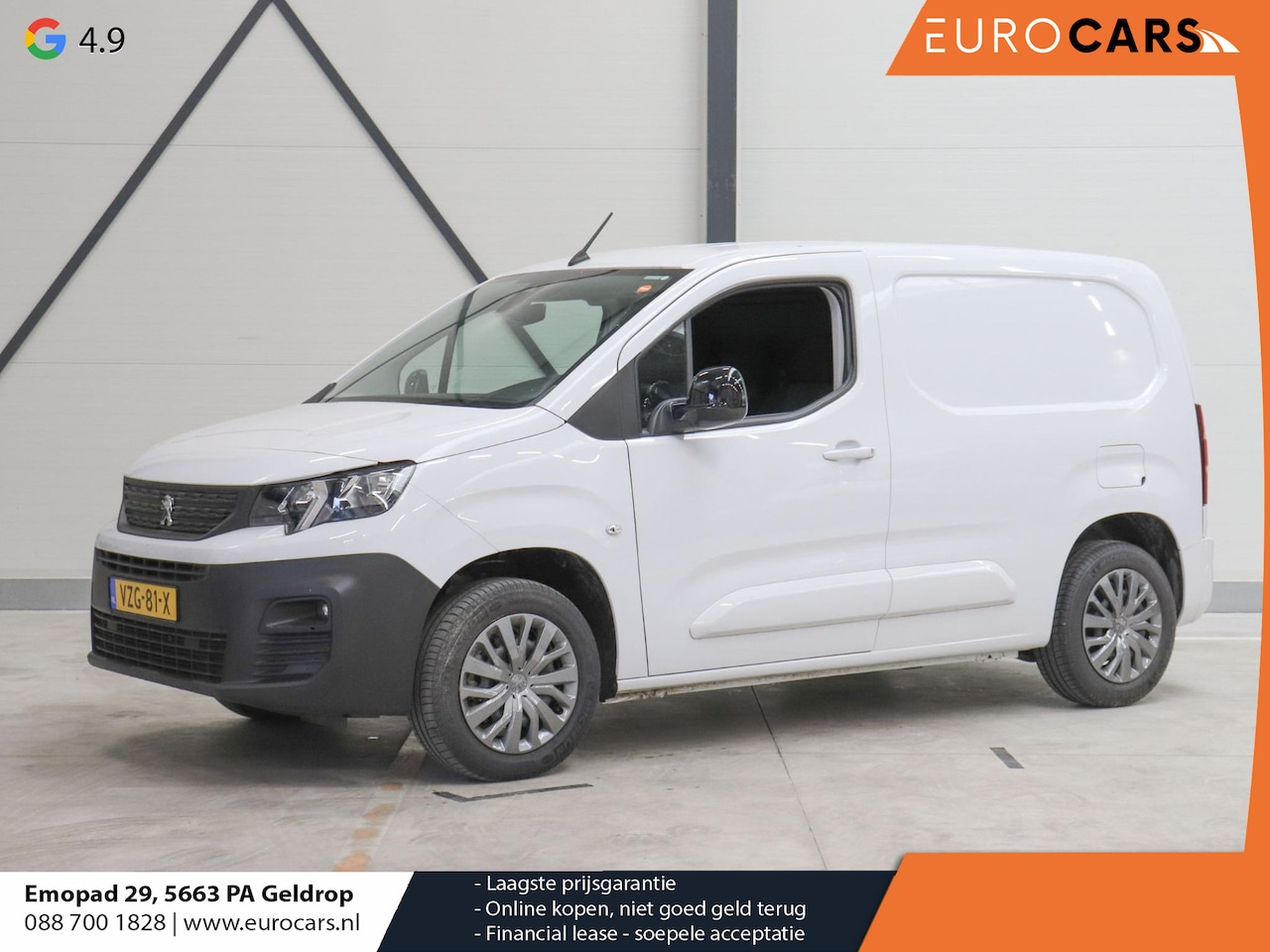 Peugeot Partner - 1.5 BlueHDi 130 AUT. EAT8 S&S L1 Airco Bluetooth Trekhaak Navi - AutoWereld.nl