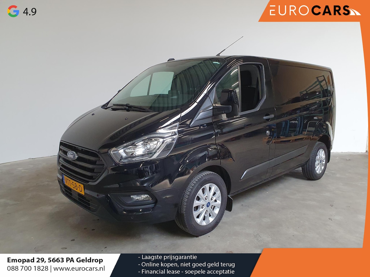 Ford Transit Custom - 280 2.0 TDCI L1H1 Trend Automaat Airco Navi Cruise Bluetooth Camera 3zits - AutoWereld.nl