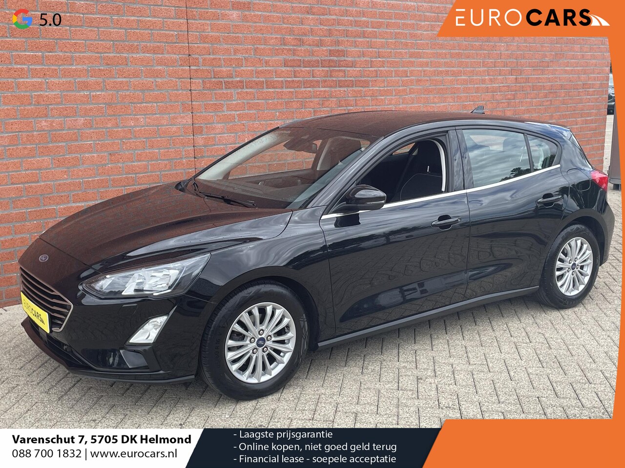 Ford Focus - 1.0 EcoBoost 125pk Titanium Navigatie Apple Carplay/Android Auto Parkeersensoren Adaptive - AutoWereld.nl