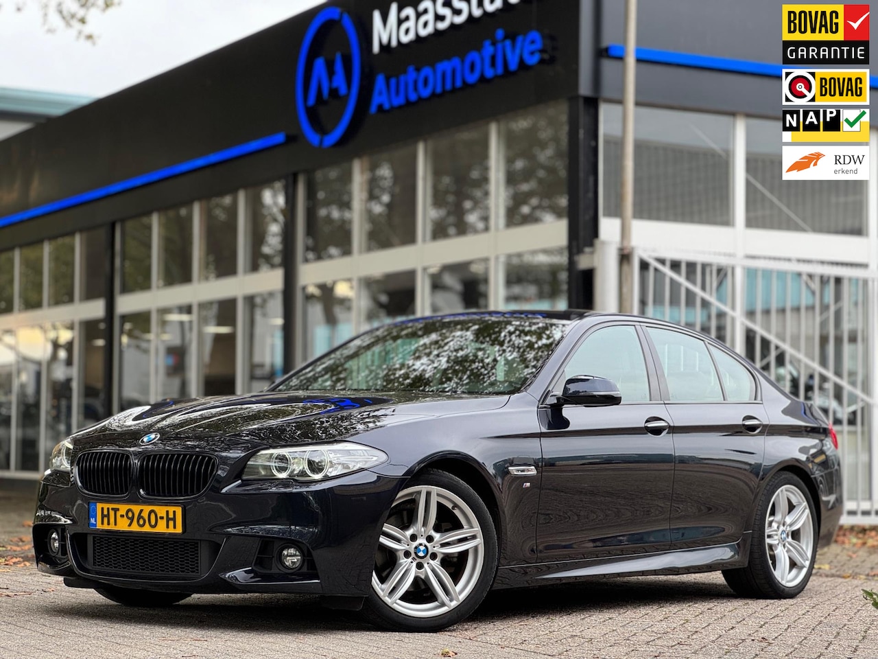 BMW 5-serie - 520i High Executive|M-sport|NW APK|AUT|Topstaat|Leder|Navi|Memory seats|Elektrische stoele - AutoWereld.nl