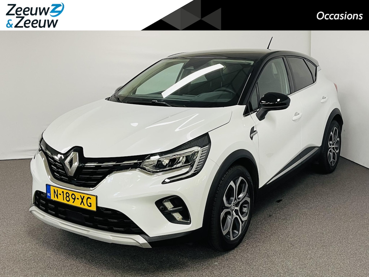 Renault Captur - 1.6 E-Tech Hybrid 145 Intens AUTOMAAT Navi airco camera parkeersensoren apple carplay andr - AutoWereld.nl