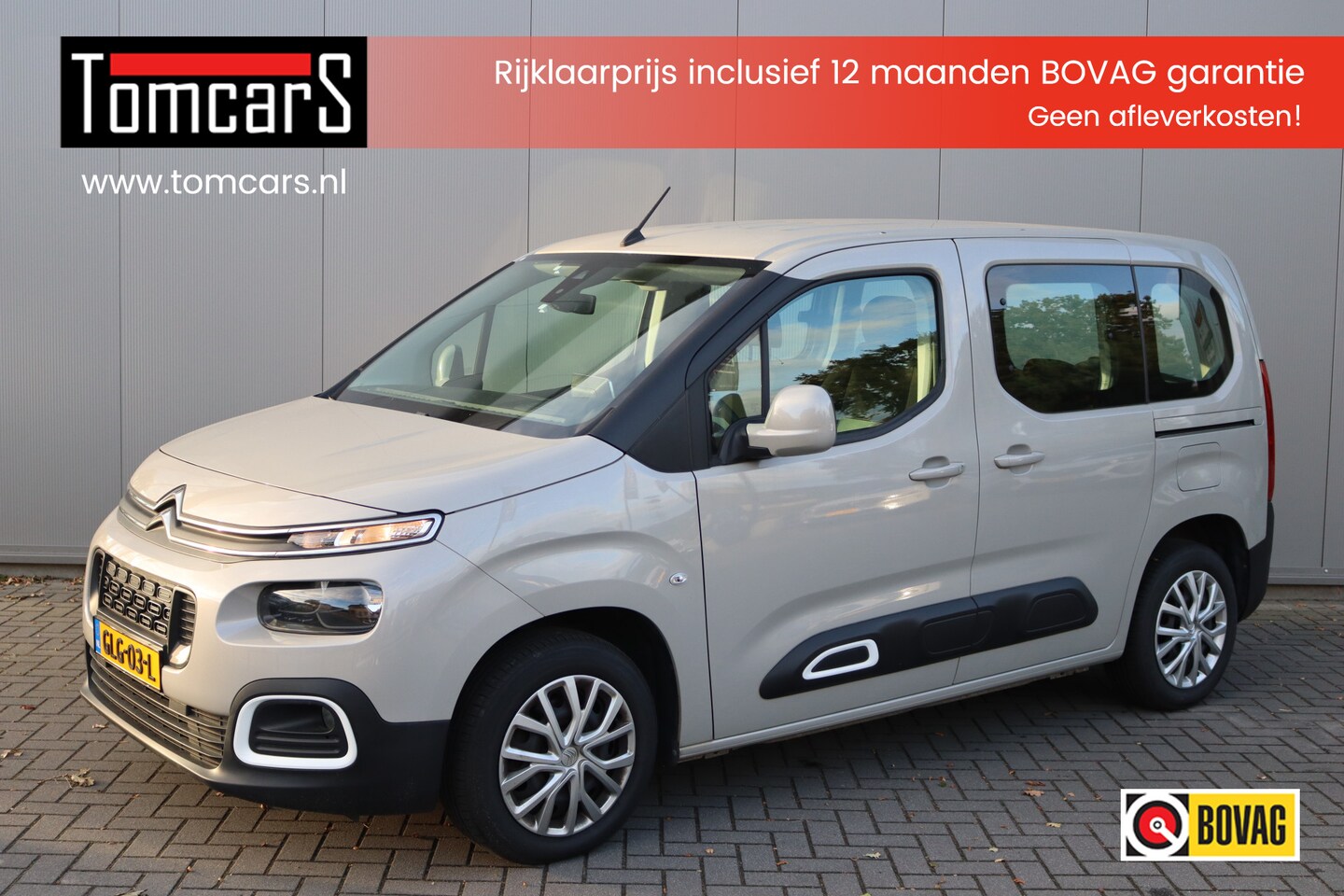 Citroën Berlingo - 1.2 PureT. 110PK Feel Cruise-Control/Parkeerhulp/Carplay-android/DAB+ - AutoWereld.nl