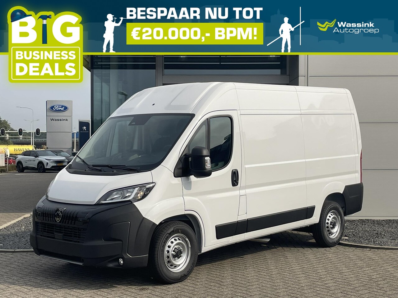 Peugeot Boxer - GB 2.2 140PK BlueHDi L2H2 35 Zwaar | Trekhaak | Pakket Techno Plus | - AutoWereld.nl