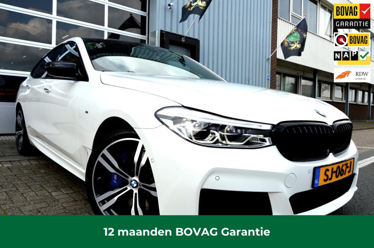 BMW 6-serie Gran Turismo - 630d M SPORT LMV-20/LEER/NAVI/360º - AutoWereld.nl