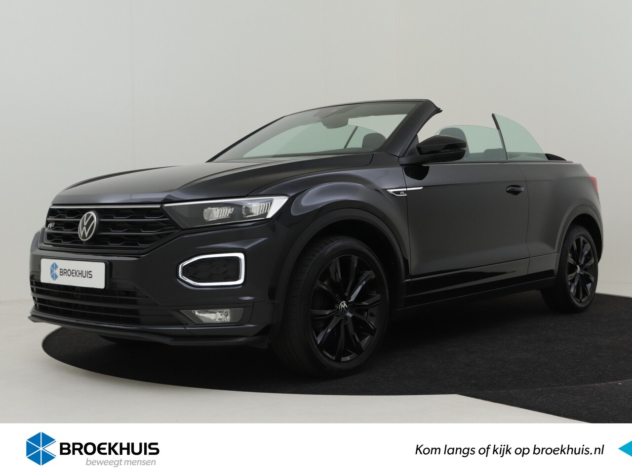 Volkswagen T-Roc Cabrio - 1.5 TSI R-Line 150pk AUT | Adaptief cruise control | Navigatie | Lederen bekleding | Stoel - AutoWereld.nl