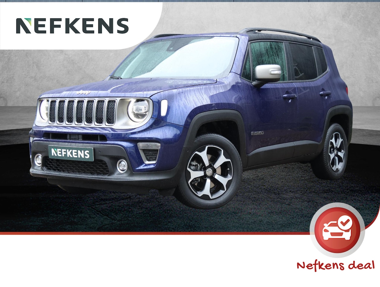 Jeep Renegade - 180pk Turbo 4WD Limited (UNIEK!!/1ste eig./Climate/Adap.Cruise/NAV./AppleCarPlay/LED/17"LM - AutoWereld.nl