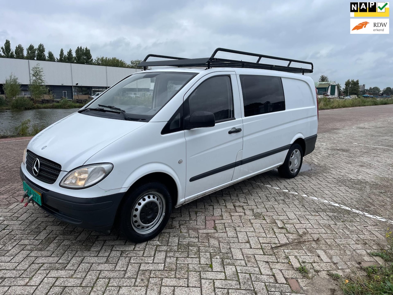 Mercedes-Benz Vito - 111 CDI 320 Lang DC standaard!RIJDT GOED!SCHAKELT GOED!BANDEN GOED!IMPERIAL!5 ZITPLAATSEN! - AutoWereld.nl