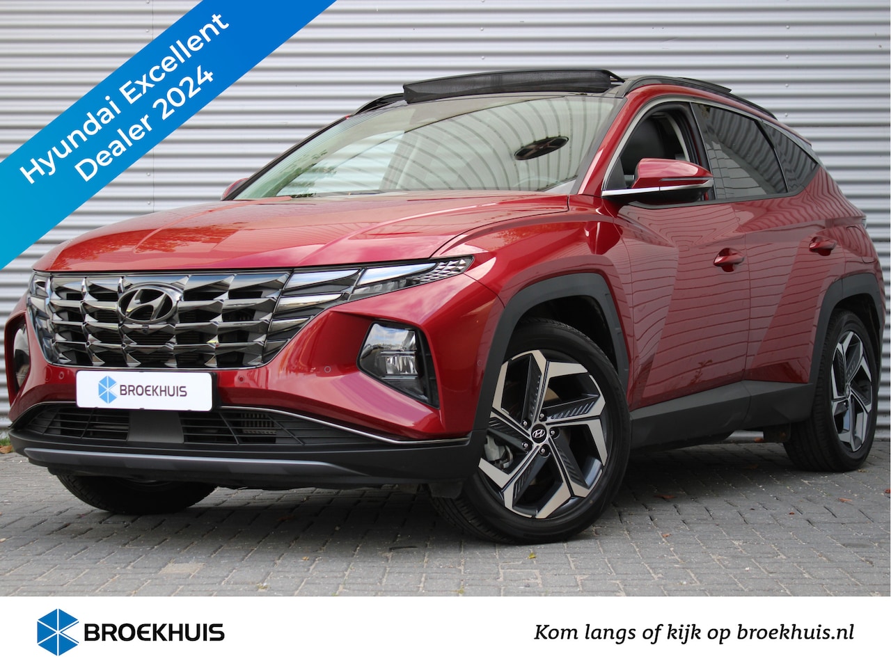 Hyundai Tucson - 1.6 T-GDI PHEV Premium Sky 4WD 265pk Automaat | Vol-Leder | Schuif-/Kanteldak | Elektr. Ac - AutoWereld.nl