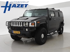 Hummer H2 - 6.0 V8 MAT ZWART + STANDKACHEL / LEDER / STOELVERWARMING V+A / SCHUIFDAK