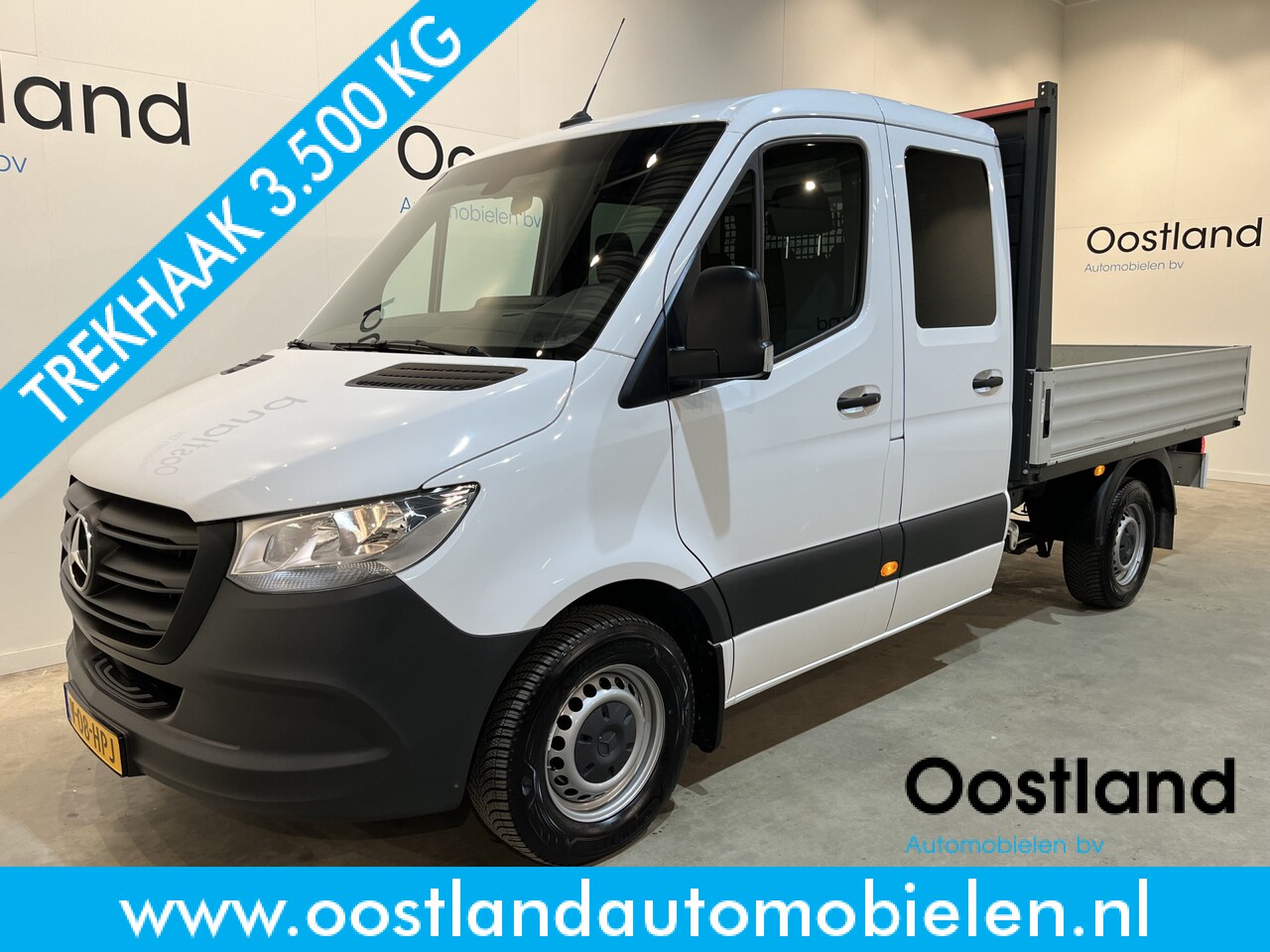 Mercedes-Benz Sprinter - 315 CDI L2 RWD DC Dubbel Cabine Open Laadbak / Euro 6 / Trekhaak 3500 KG / Airco / 10.900 - AutoWereld.nl