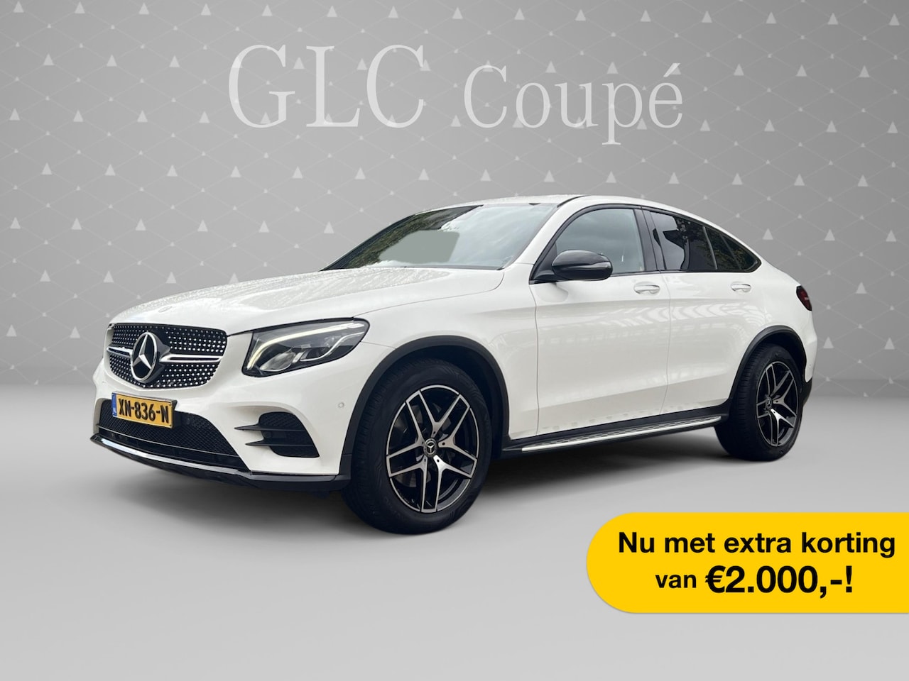 Mercedes-Benz GLC-klasse Coupé - 250 4MATIC Edition 1 AMG 9G Aut- Navi I Xenon Led I Leer Alcantara I Camera I Treeplanken - AutoWereld.nl