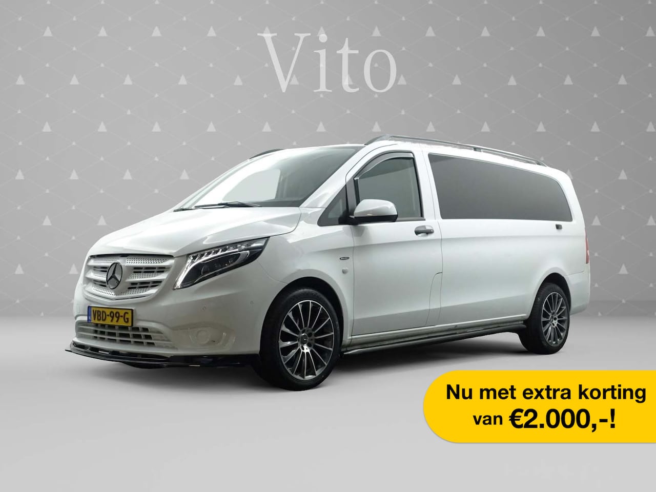 Mercedes-Benz Vito - 114 CDI Extra Lang AMG Night Edition Aut- 3 Pers I  Xenon Led Matrix I  Design Leder I  Dy - AutoWereld.nl