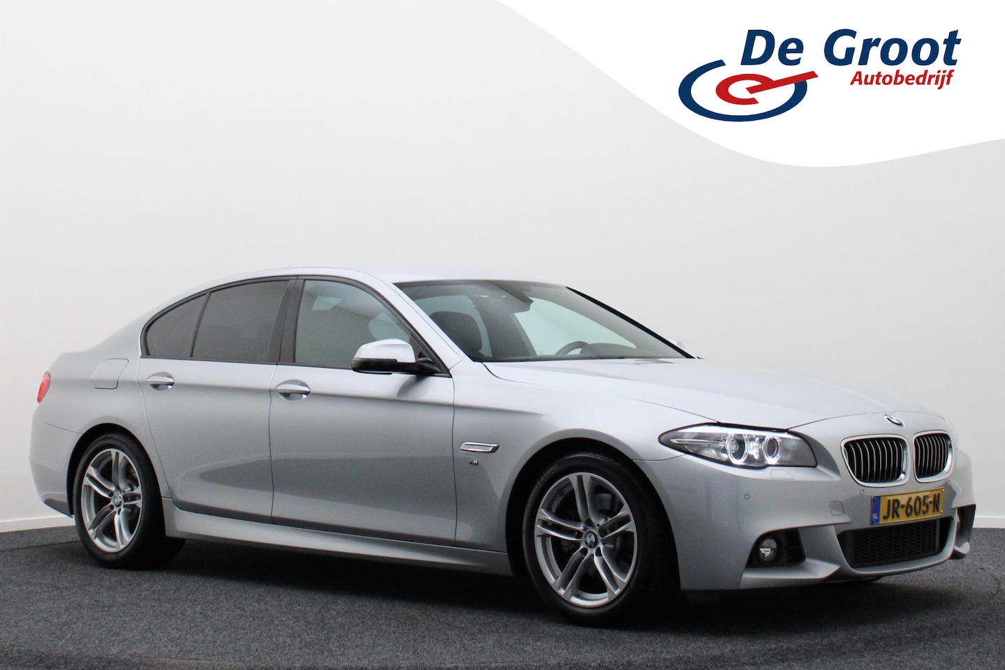 BMW 5-serie - 520i M Sport Edition High Executive Leer, Elektrische Stoelen, Navigatie, Bluetooth, Cruis - AutoWereld.nl