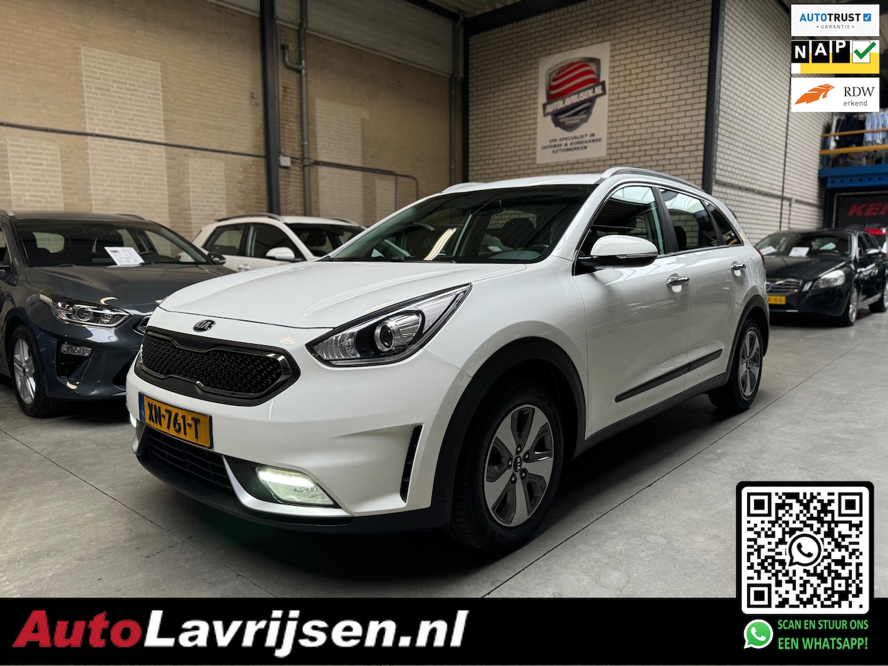 Kia Niro - HYBRID DYNAMICLINE NL AUTO NAP FABR.GARANTIE! AUTOMAAT NAVIGATIE CAMERA LED ECC CRUISE PDC - AutoWereld.nl