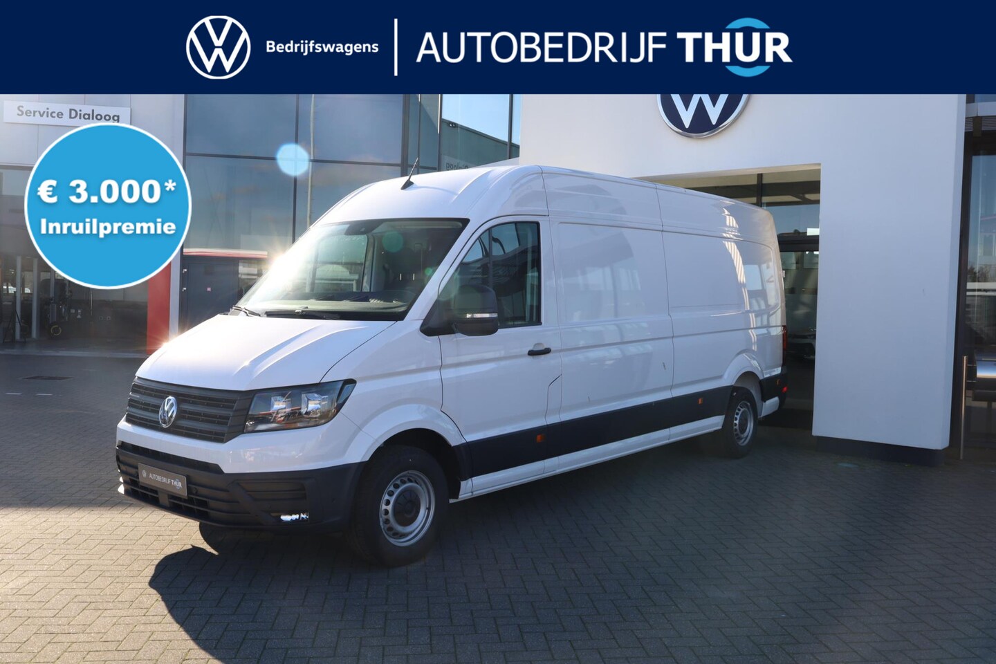 Volkswagen Crafter - 35 2.0 TDI L4H3 Highline 35 2.0 TDI L4H3 Highline 140PK / 103kW, Alarm, cruise control, bijrijdersbank, full map na - AutoWereld.nl