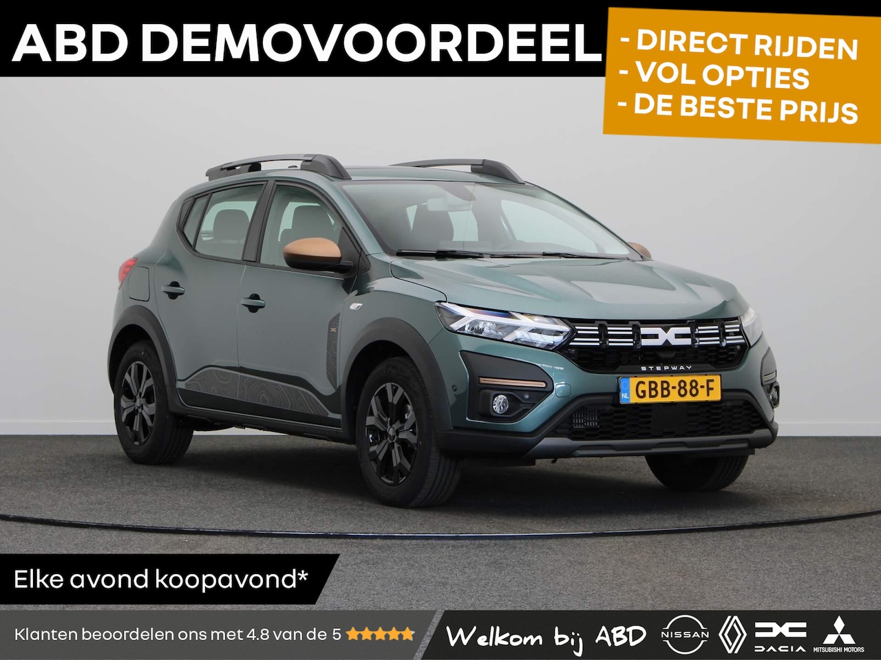 Dacia Sandero Stepway - TCe 100pk Bi-Fuel Extreme | Dacia Experience Days  | Elektrisch Schuifdak | Achteruitrijca - AutoWereld.nl